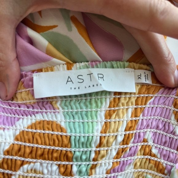 Astr Mariela  Colorful Abstract Print Midi Slip Dress Size XL - Picture 12 of 16